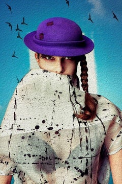 "A Lady in Hat" Fine Art Print by Viktorija Pashuta 