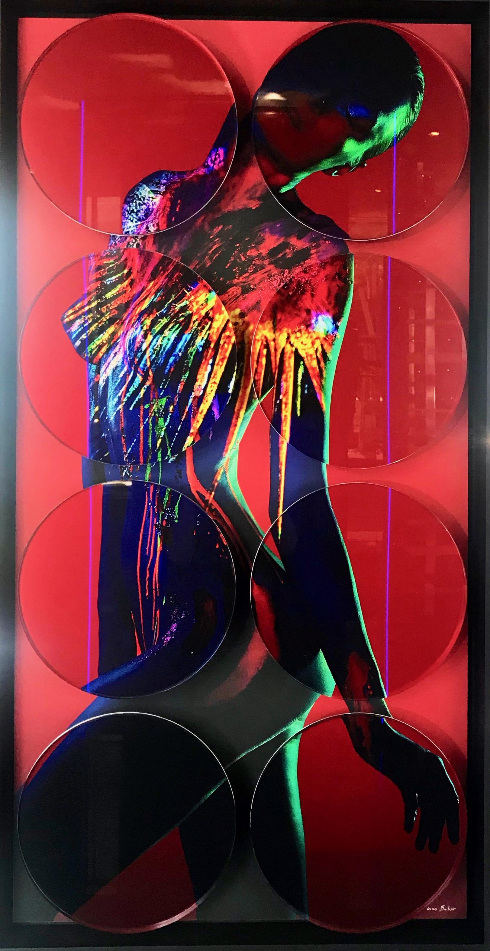„LB17“ Fotografie (FRAMED) 49" x 24" Zoll Auflage von 4 Stück von Giuliano Bekor

Oberseite: 8 Acrylkreise mit einem Durchmesser von je 12 Zoll, montiert auf einer nicht reflektierenden 1/4-Zoll-Acrylfrontplatte in Museumsqualität.