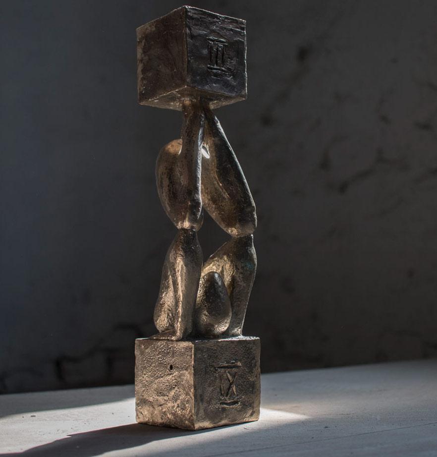 Atlas №3 Bronze sculpture Edition of 5 by Sergii Shaulis  3