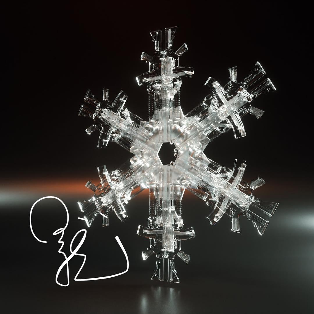 Snowflake 3 Limited edition of 8 Glass sculpture by Huang Yulong 6