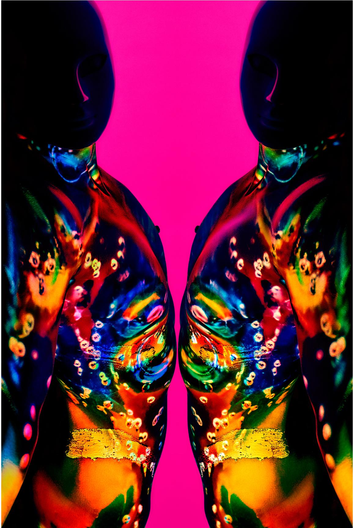 "LB18" (FRAMED) Abstract Photography 60" x 40" in Edition of 4 by Giuliano Bekor