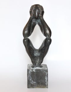 "The man without a rod B" Bronze Sculpture by Sergii Shaulis