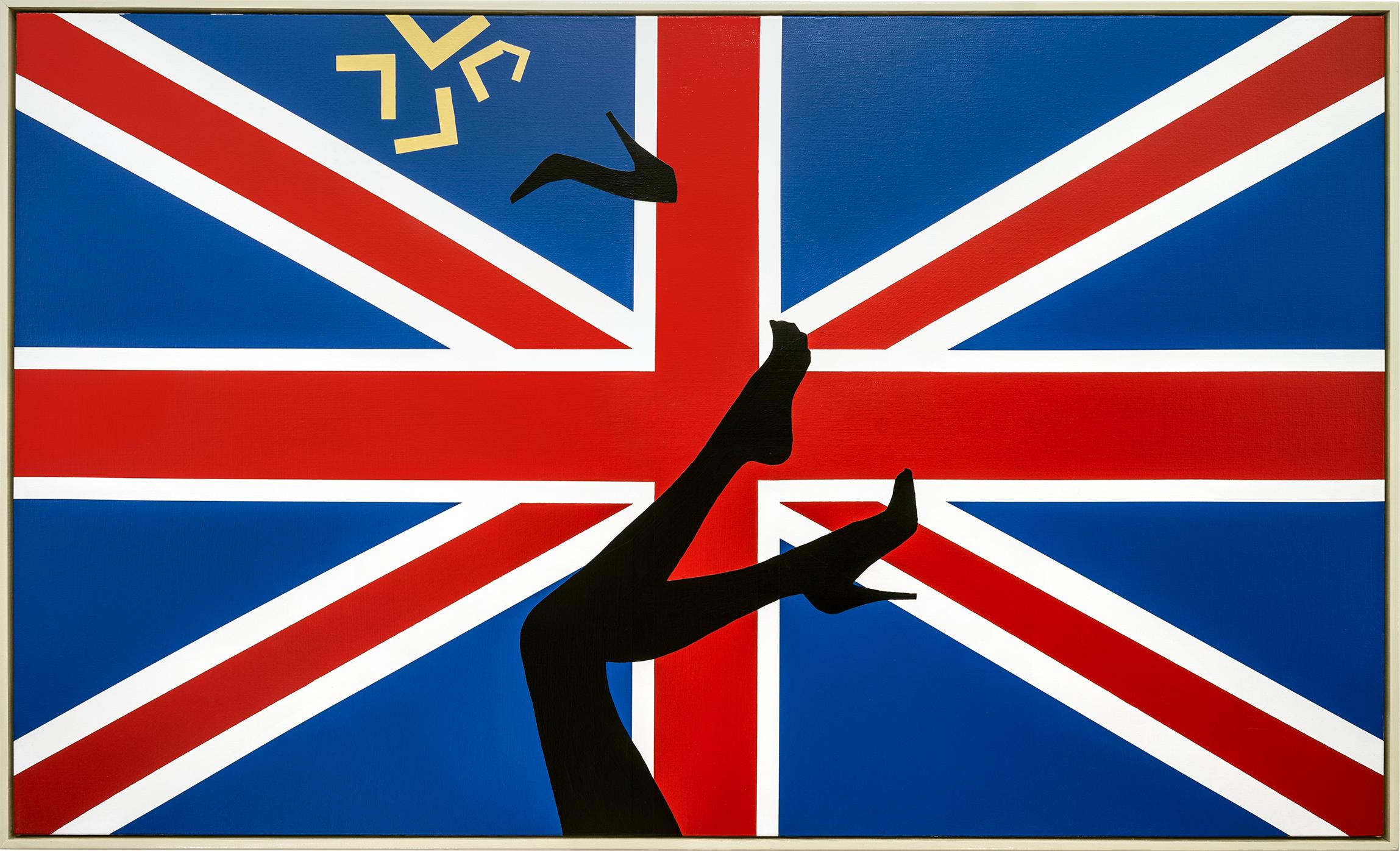 "Kicking up Heels in Great Britain" Acrylic on canvas Painting by Ty Joseph