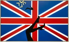 „Kicking up Heels in Great Britain“ Gemälde 36" x 60" Zoll von Ty Joseph