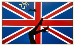 "Kicking up Heels in Great Britain" Painting 36" x 60" inch by Ty Joseph