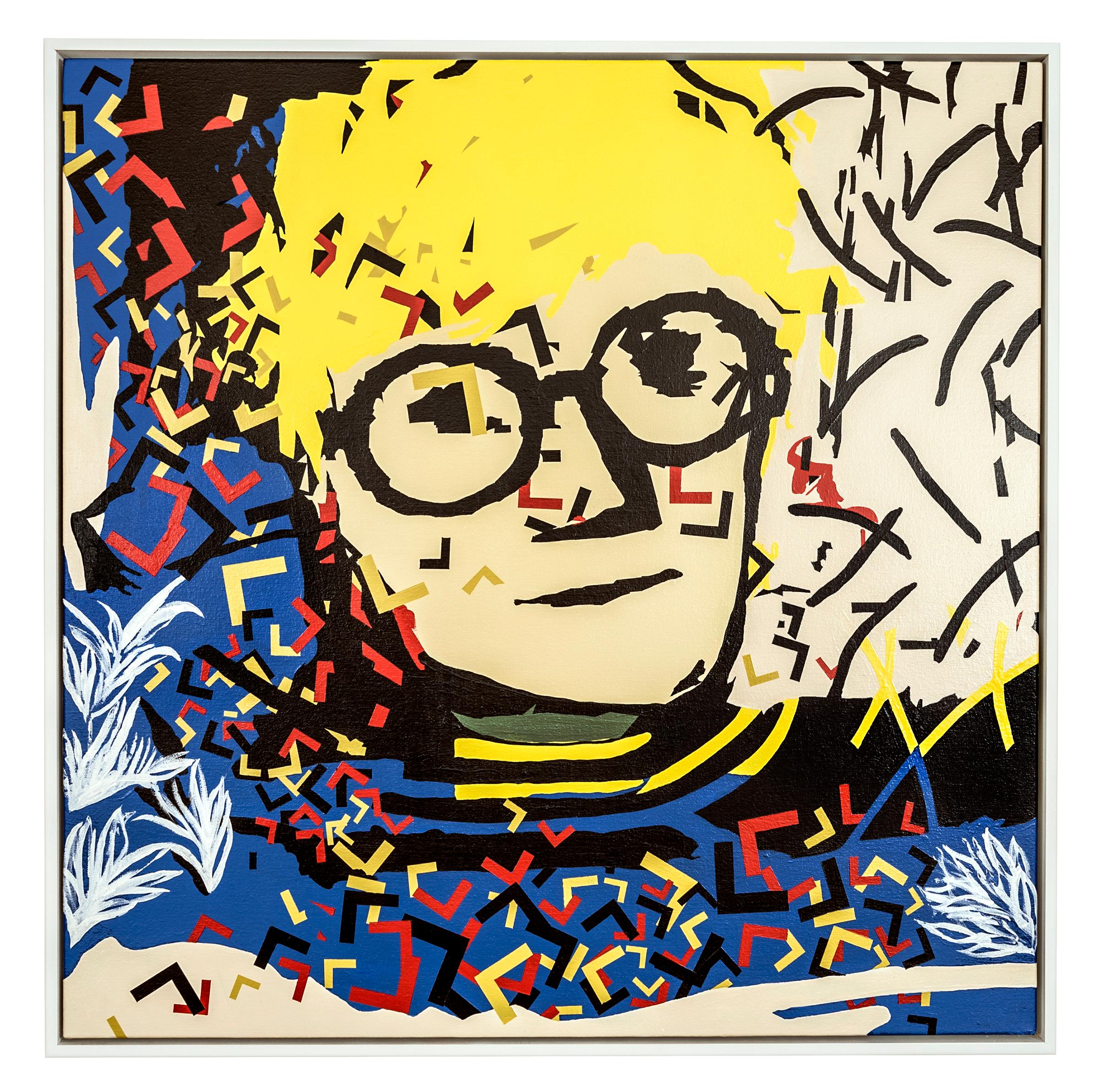 „Hockney“ Acryl auf Leinwand Gemälde 36