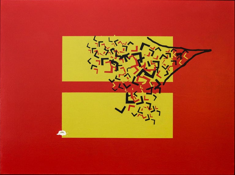 "Equality of Outcome" Acrylic on canvas Painting 36" x 48" inch by Ty Joseph

From 7 L's series 
2017 

Comes with a black floater frame 

* * * The meaning of L series * * *
Although influenced by Pop Art, with its bold, eye-catching images and
