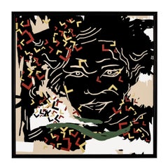 Cuadro abstracto "BASQUIAT" 36'x36' pulgadas by Ty Joseph