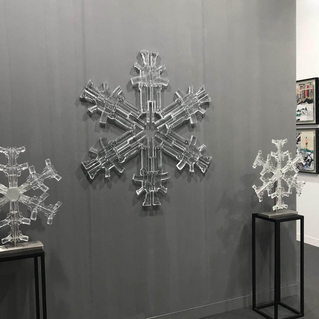 snowflake statue