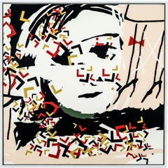 "Self Portrait" Abstract Painting 36" x 36" inch by Ty Joseph