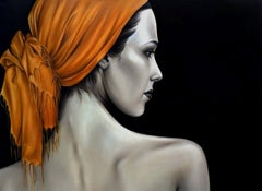 "Untitled" Oil painting 24" x 32" inch by Yousra Hafad					