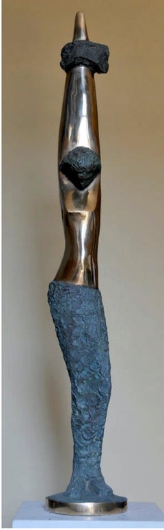 "Desire Under Stress VIII" Bronze sculpture 53x7x7 in by Sarkis Tossonian						