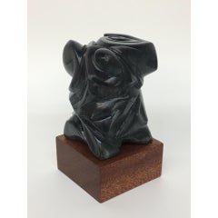 "LUCIDITY" Sculpture hand carved soapstone 6.5" x 4" x 4" in by Melanie Newcombe