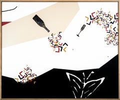 "La mañana después" Pintura abstracta 60" x 72" pulgadas por Ty Joseph