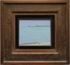 "Heat. Methoni" Framed: 19" x 20" inch Painting by Nikita Makarov