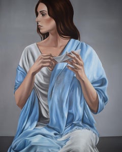 ""Another Land"" Ölgemälde 47"" x 32"" Zoll von Yousra Hafad