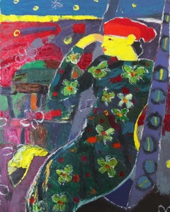 "Reflection" Ölgemälde 53 "x 38" Zoll von Ashraf Zamzami