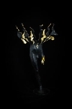 "Fateful Flowers №2" Sculpture 17.5" x 12 "x 13" inch Ed. 1/1 by Sergii Shaulis