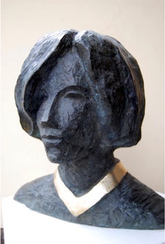 "Samantha" Bronze Sculpture 14" x 13" x 9" inch by Sarkis Tossonian						