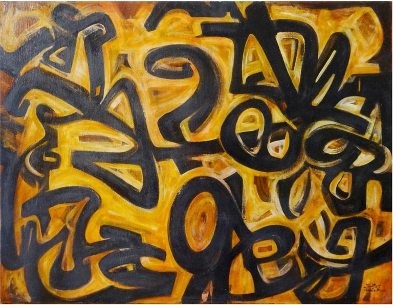 "Abstraction I" Oil on Wood Painting 36" x 48" inch by Mohammed Ismail 


1991


ABOUT THE ARTIST

Mohammed Ismail (1936-1993)

Dr. Mohamed Ismail was born in 1936 in Zagazig in Egypt. He graduated and obtained his Masters in painting from the