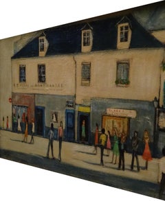 "Montaarire" Oil Painting 20" x 28" inch by Zohra Efflatoun