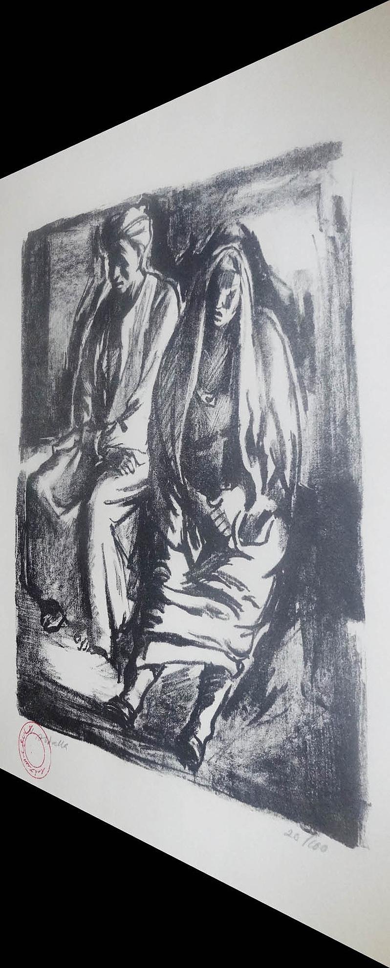 „Man & Frau“ signierte Lithographie 13