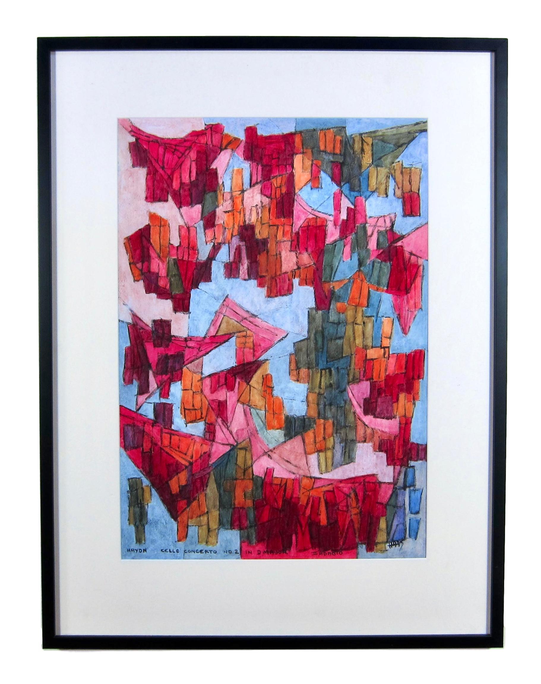 Non-Objective Abstract Painting by Hildegarde Haas For Sale 1