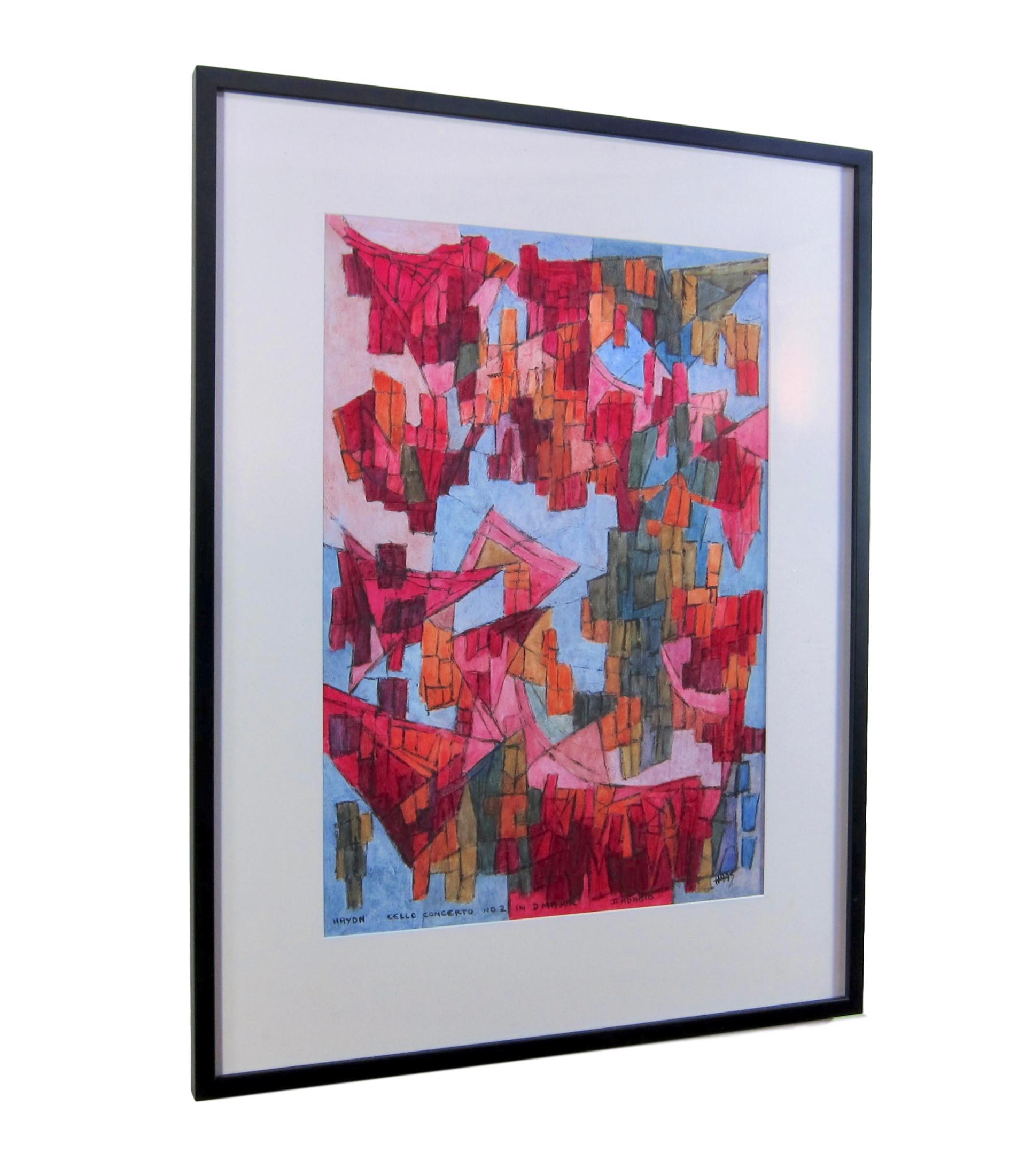 Non-Objective Abstract Painting by Hildegarde Haas For Sale 2