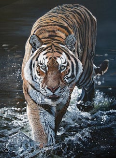 French Contemporary Animal Painting by Christine Pultz - Wild Traverse