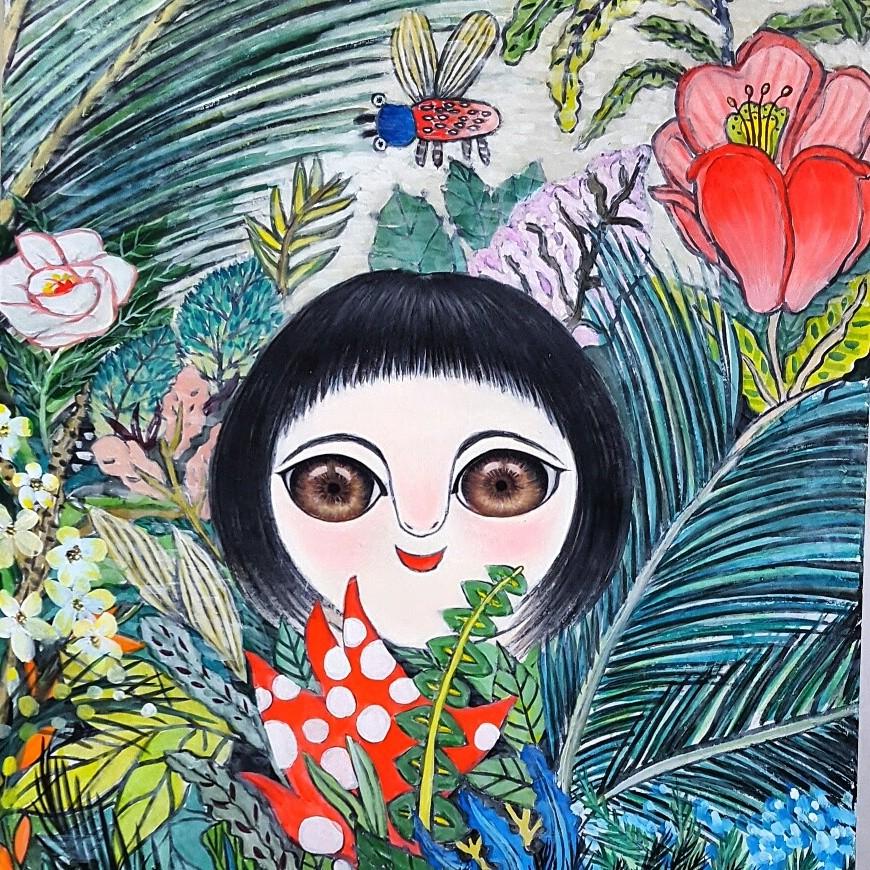 Art contemporain coréen par S. S.-H. - Fantasy JesuisLand, L'histoire d'une jeune fille d'île
