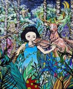 Korean Contemporary Art by Shin Seung-Hun -Fantasy Jejuisland, Island Girl Story