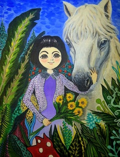 Korean Contemporary Art by S. Seung-Hun - Fantasy Jejuisland, Island Girl Story