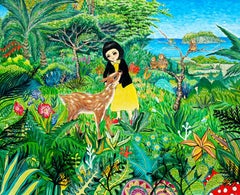 Art contemporain coréen de Shin Seung-Hun - Fantasy Jejuisland, histoire d'une fille d'île