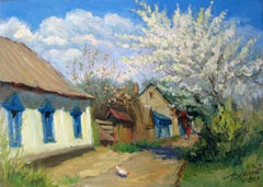 Russian Contemporary Art by Yuriy Demiyanov - Flowering of the Pear Tree