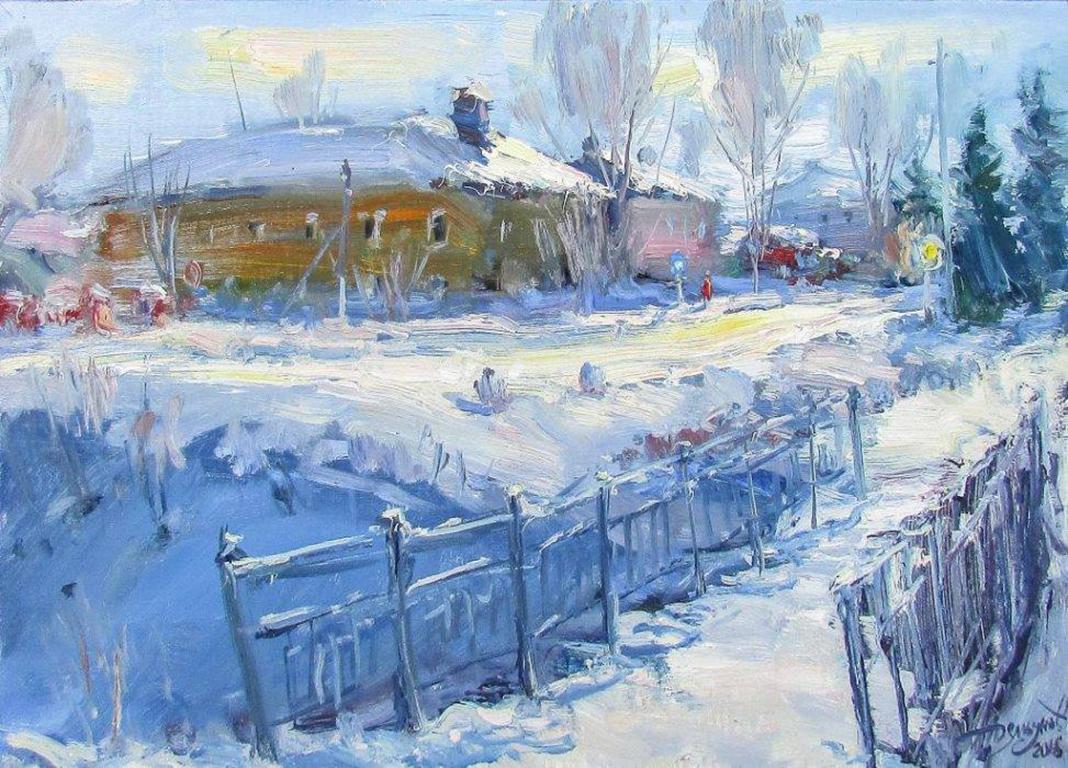 paysage avec maison