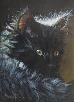 Peinture française contemporaine d'animaux par Christine Pultz - Épingle et panneau n° 5