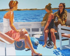 Französische zeitgenössische Kunst von Karine Bartoli – Bateau pour Formentera 