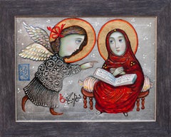 Art contemporain géorgien de David Popiashvili - Annunciation 