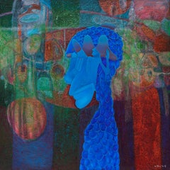 Chinese Contemporary Art by Liu Guoyi - Portrait - Losing Pumpkin Lantern