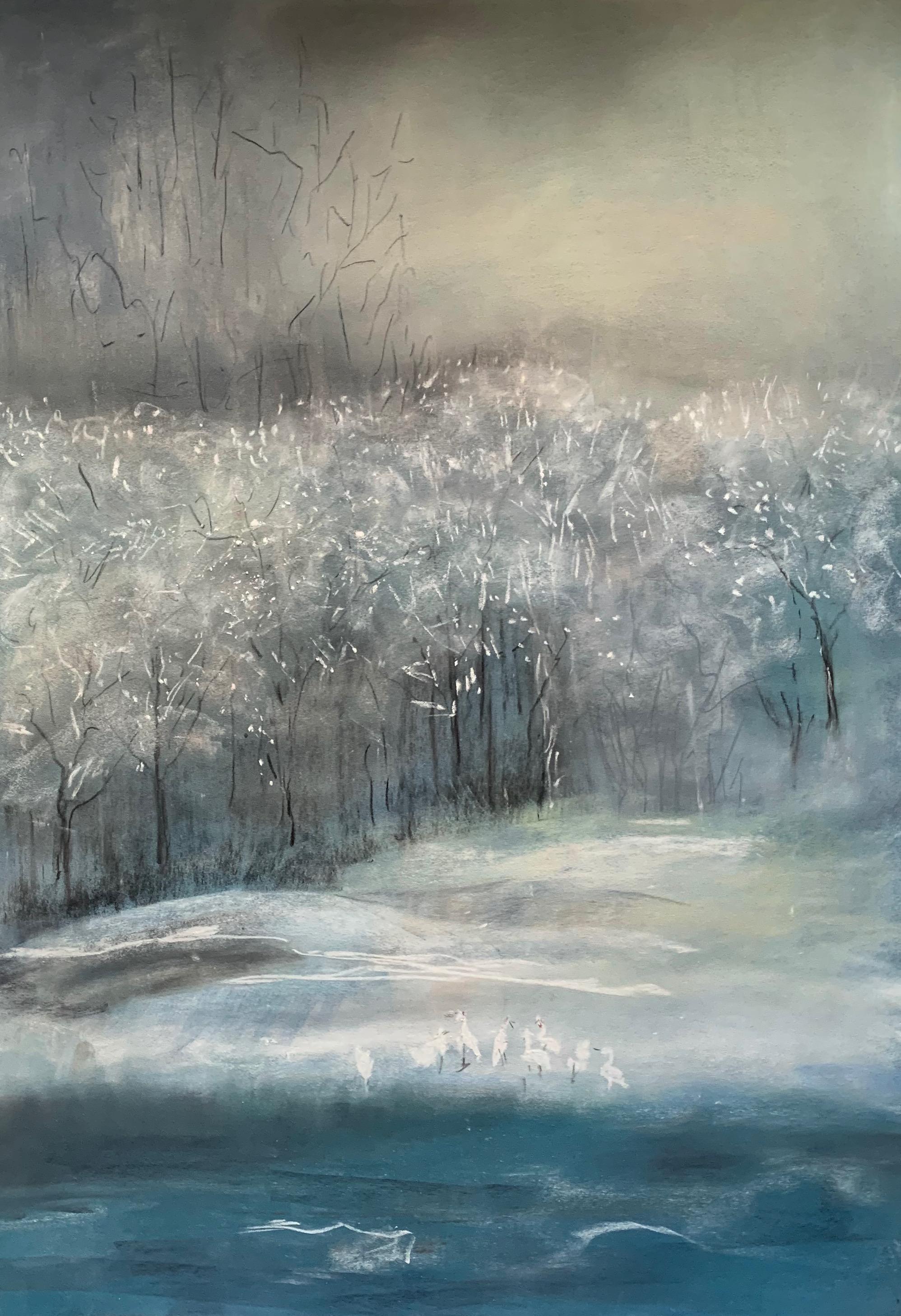 Schweizer zeitgenössische Kunst der Schweiz von Zdenka Palkovic - Winterstimmung