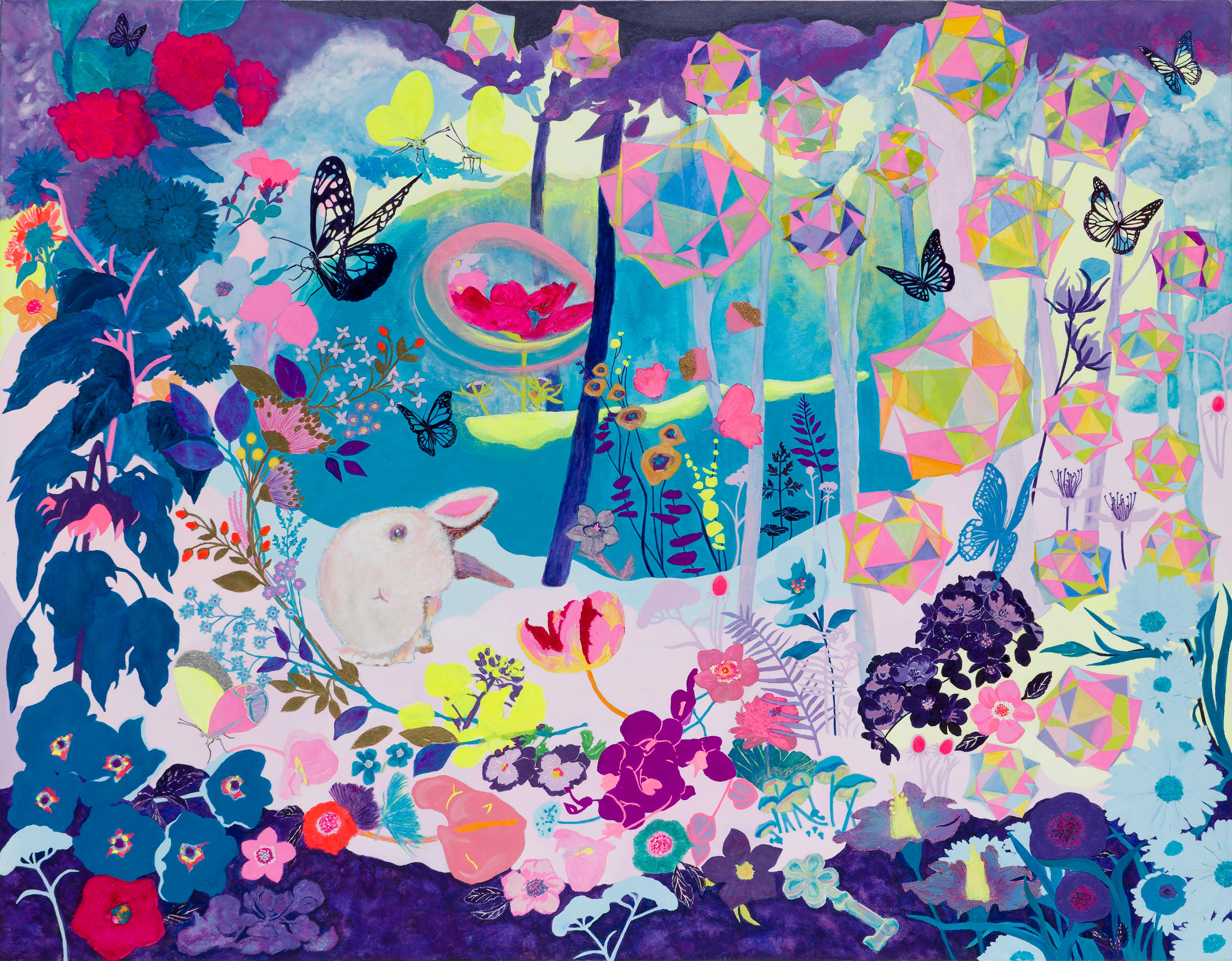 Japanische zeitgenössische Kunst von Minako Asakura – Ausgefallener Wald im Angebot 1