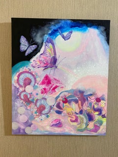 Japanese Contemporary Art by Minako Asakura - Dreaming, Butterfly