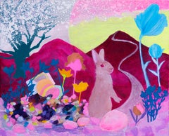 Japanese Contemporary Art by Minako Asakura - Rabbit Treasure, Trove