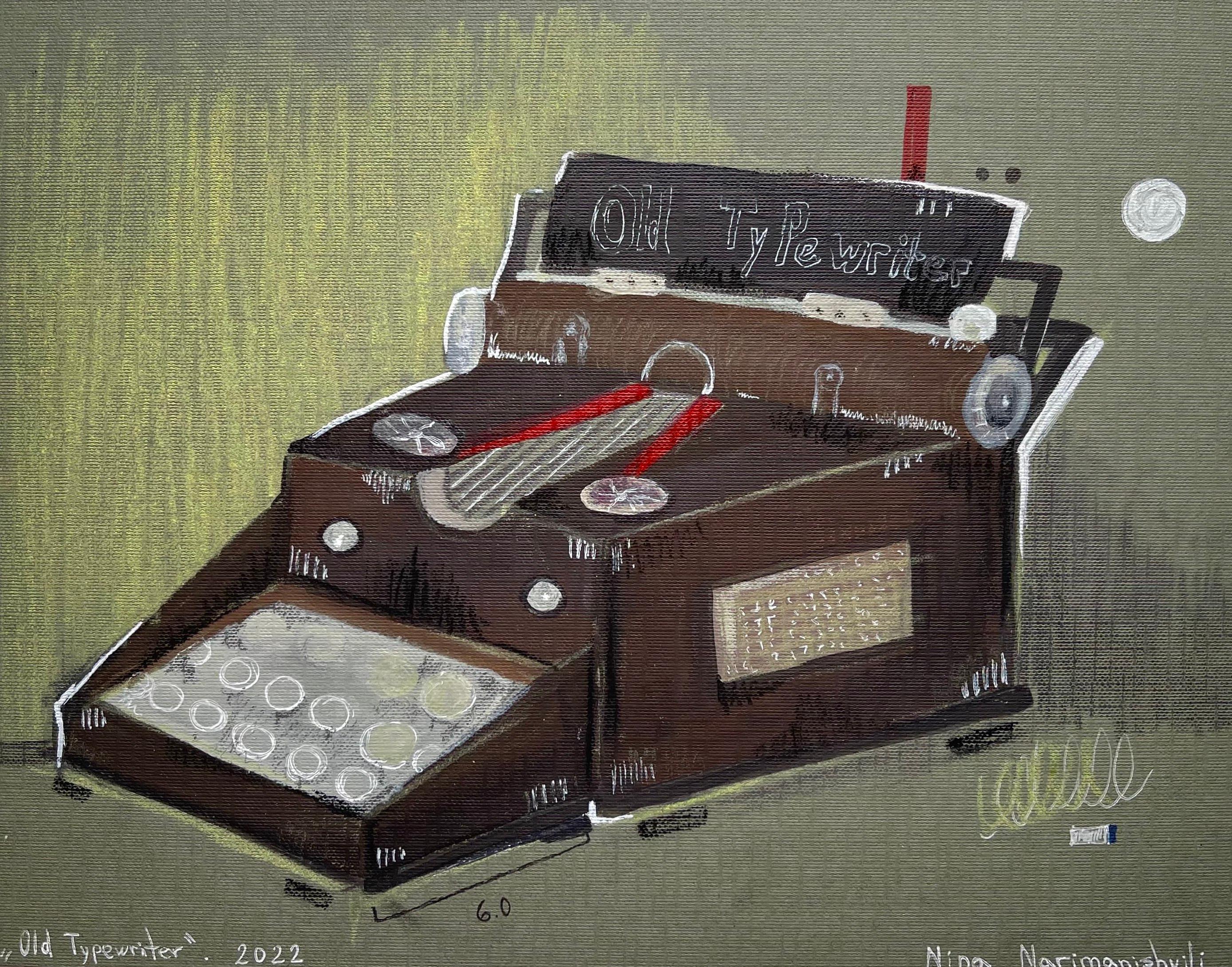 Georgian Contemporary Art by Nina Narimanishvili - Old Typewriter 