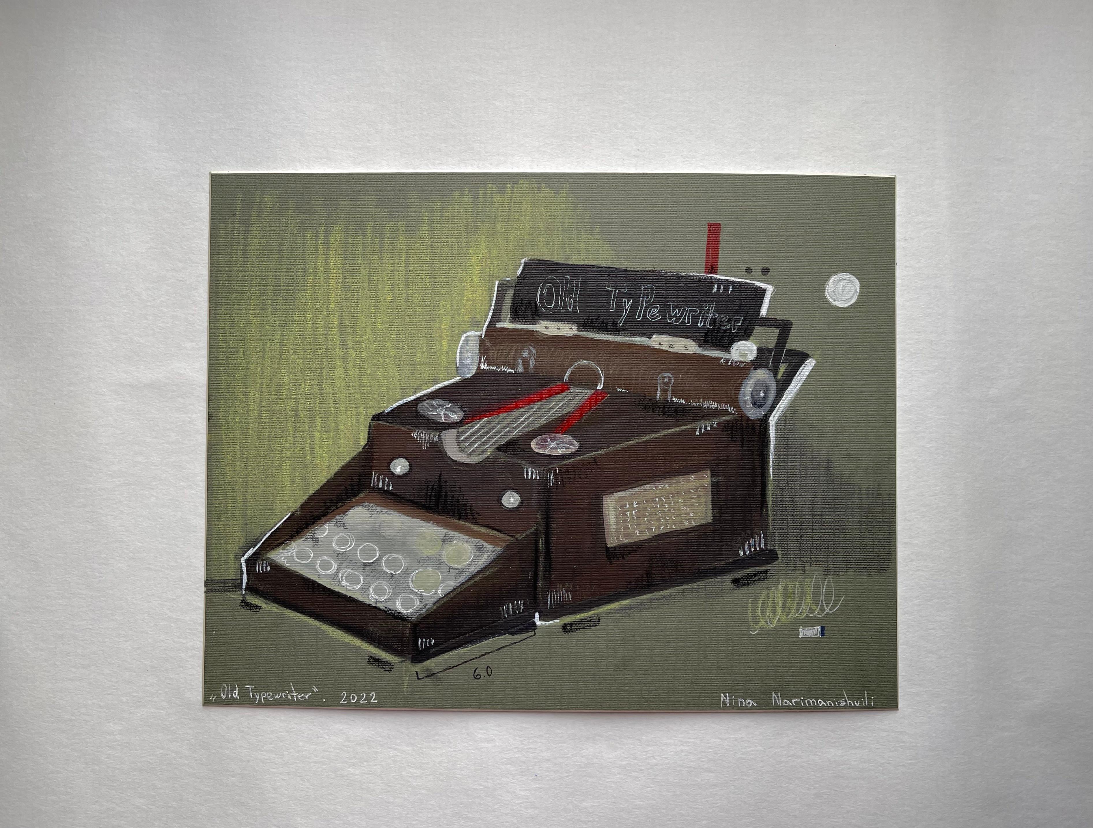 Georgian Contemporary Art by Nina Narimanishvili - Old Typewriter  For Sale 1