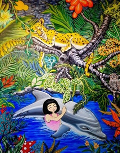 Koreanische zeitgenössische Kunst von Shin Seung-Hun - Fantasy Jeju, Glücksreise