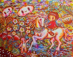 Korean Contemporary Art by Shin Seung-Hun - Fantasy Jeju Island, Chunja and Pink