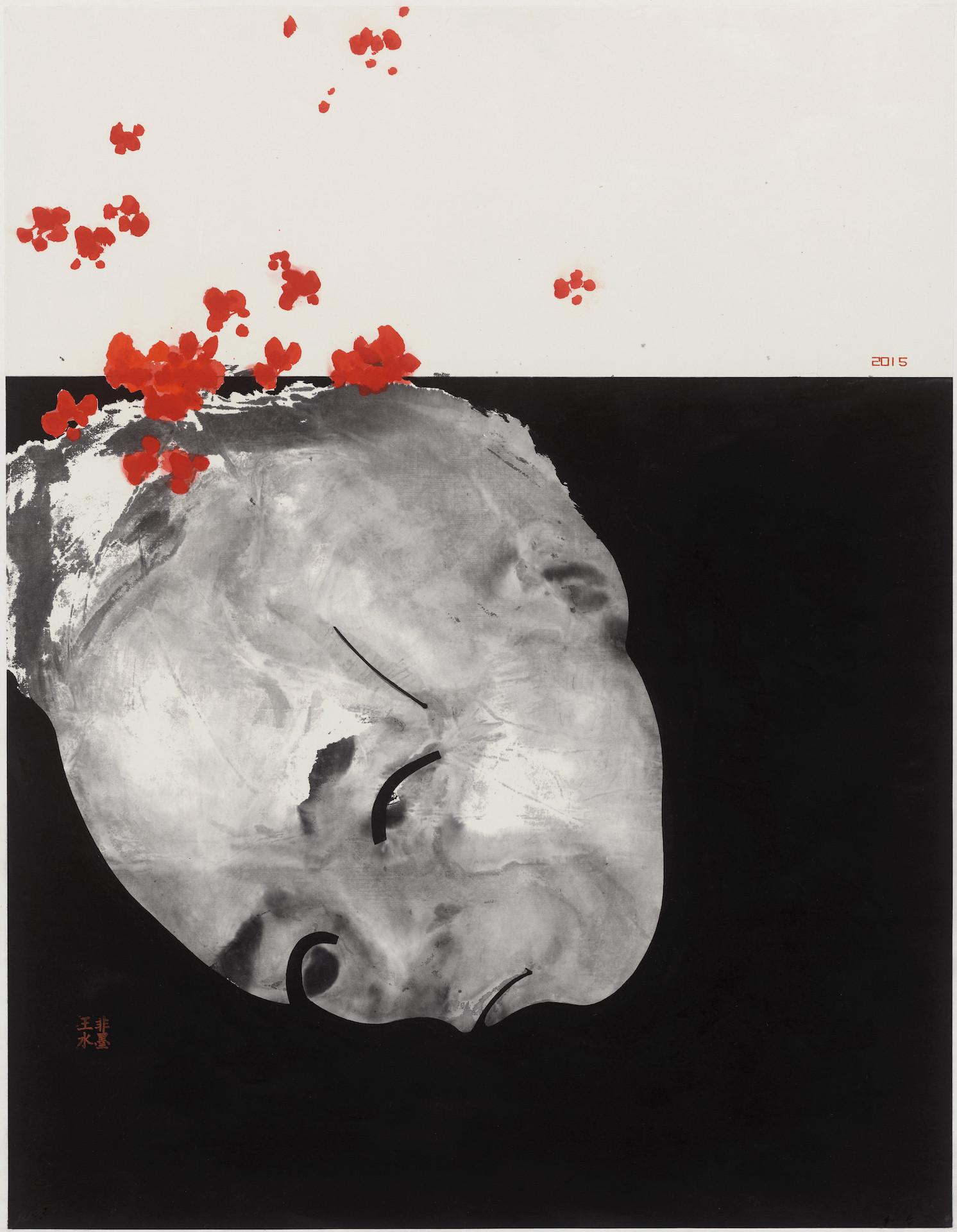 Inchiostro e collage su carta cinese
Incorniciato 130 x 94 cm 