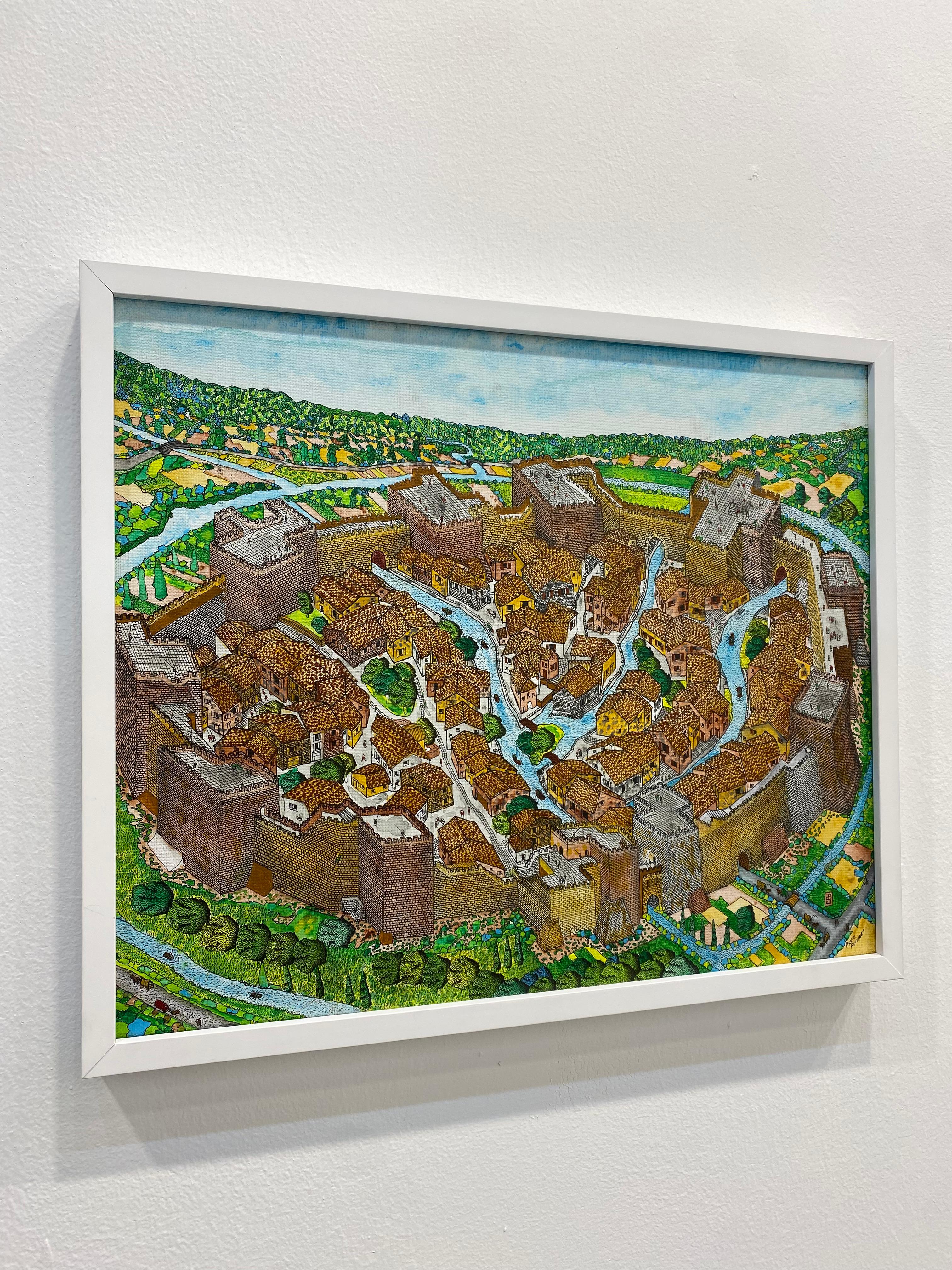 Rapidography & watercolor on canvas

Pascal Plazanet is a French artist born in 1963 who lives and works in Paris, France. For more 30 years, he constantly uses rapidograph pens in his artworks on paper or onto canvas. The rapidograph is a special