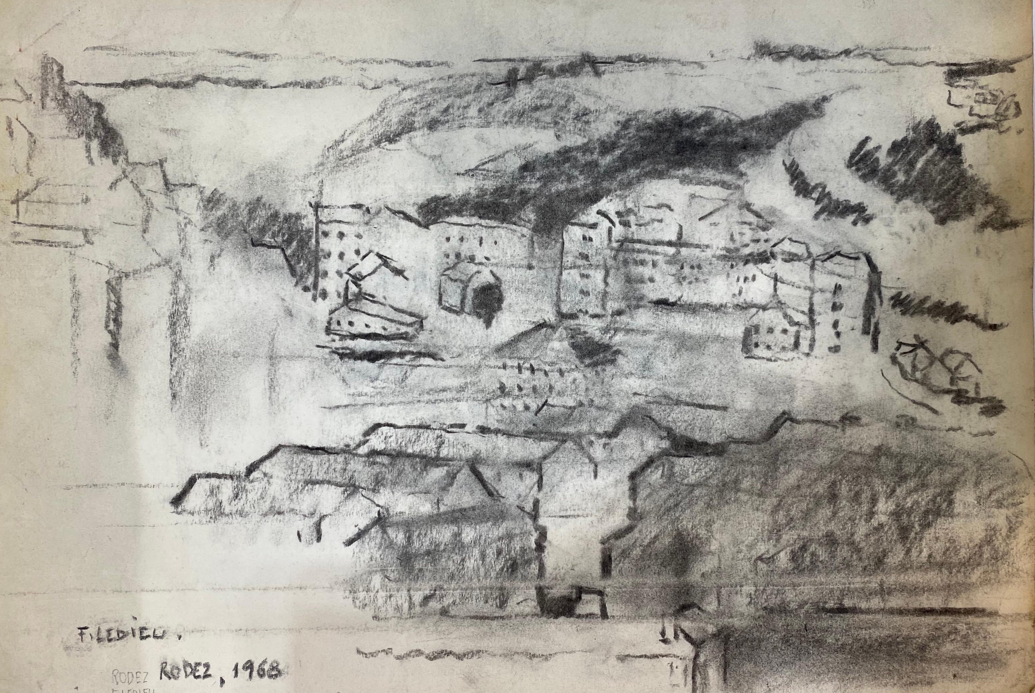 Carboncino su carta

Francine Ledieu è un'artista francese nata nel 1931 che vive e lavora a Parigi, in Francia. Negli anni '50 fu allieva di Maurice Rocher, specializzato in arte sacra. Negli anni '80, Francine fu allieva di Jean Bertholle